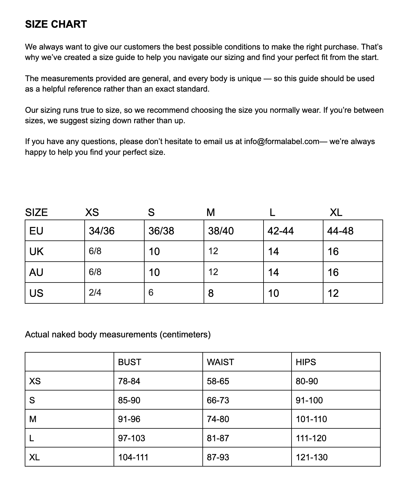 Image Size Guide